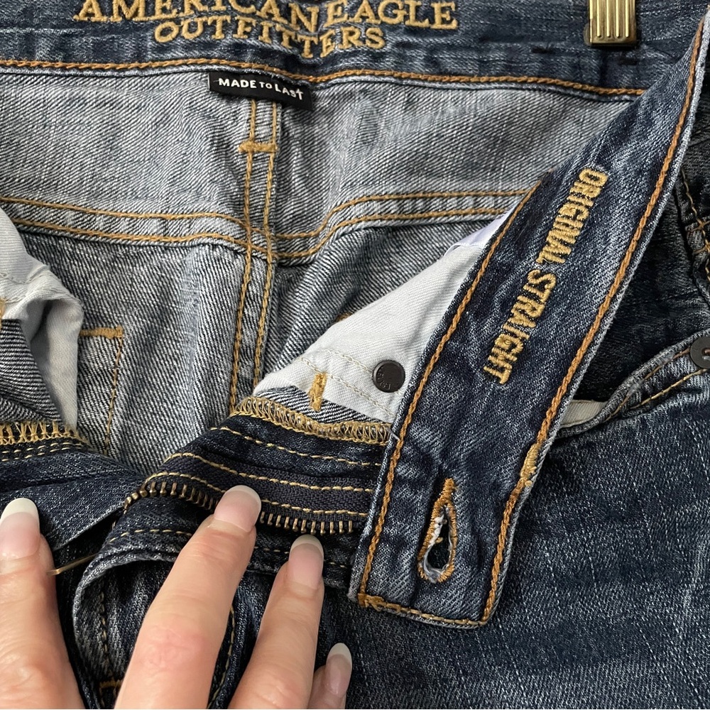 American Eagle AEO Original Straight Jeans – Size 28x30 ✨ - Picture 7 of 9